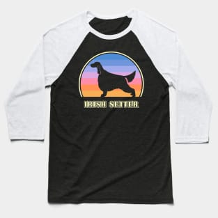 Irish Setter Vintage Sunset Dog Baseball T-Shirt